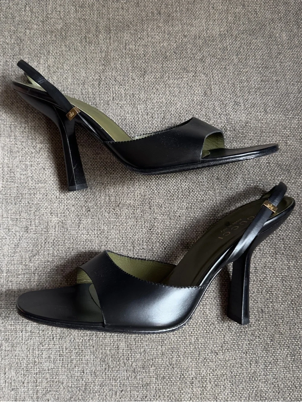 Vintage Gucci x Tom Ford black slingback heels - Picture 3 of 8